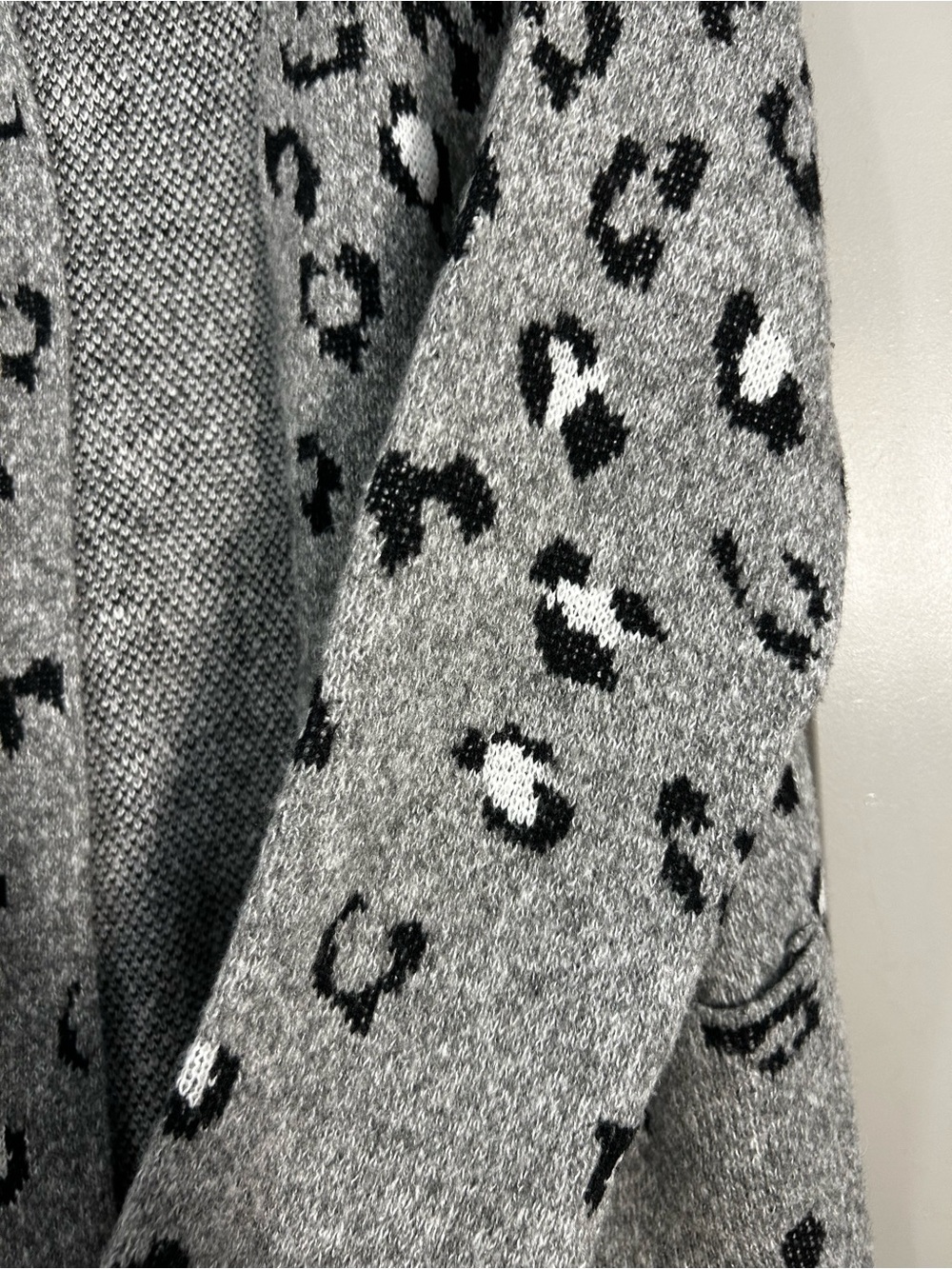 Nine West | Open-Front Cardigan | Women’s | Grey and Black Leopard | XXL - Picture 5 of 12
